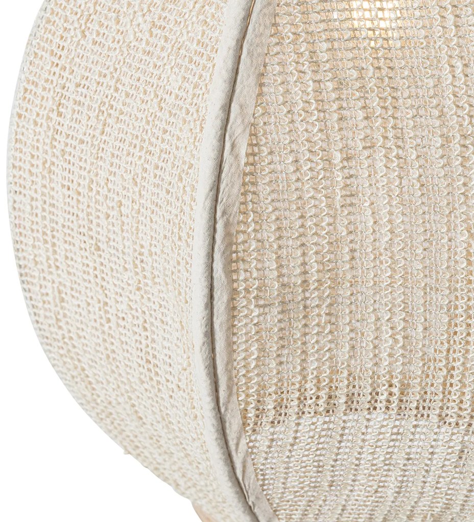 Candeeiro de suspensão oriental natural 46 cm - Rob Oriental