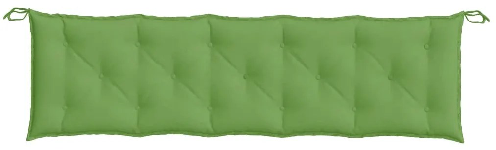 Almofadão p/ banco de jardim 180x50x7 cm mesclado tecido verde