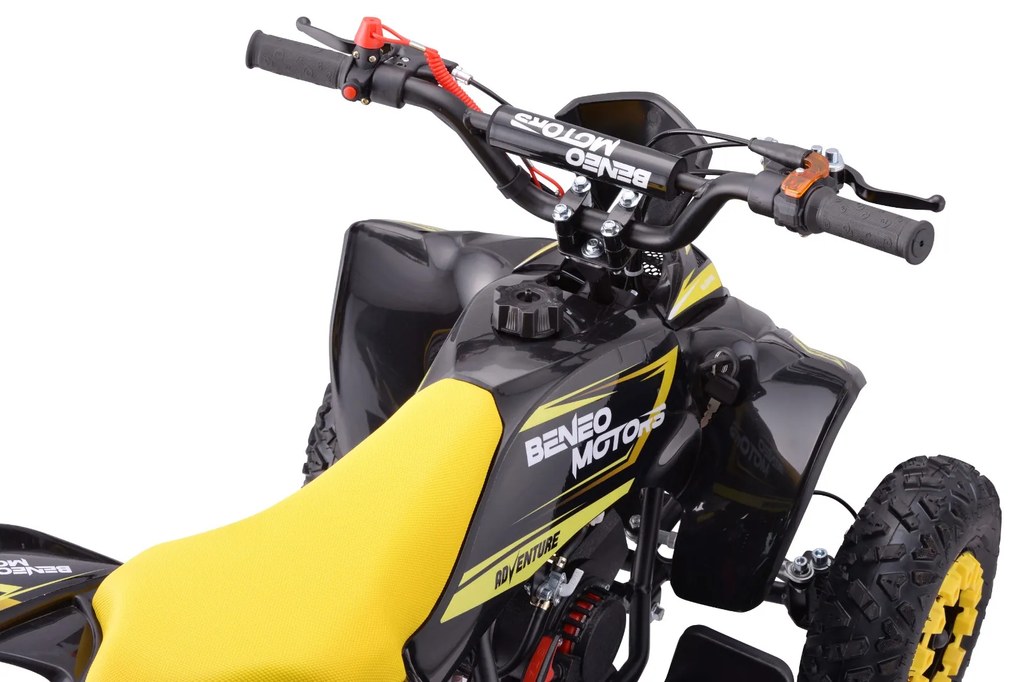 Moto 4 para crianças Gasolina 50cc ATV Motors Adventure Amarela