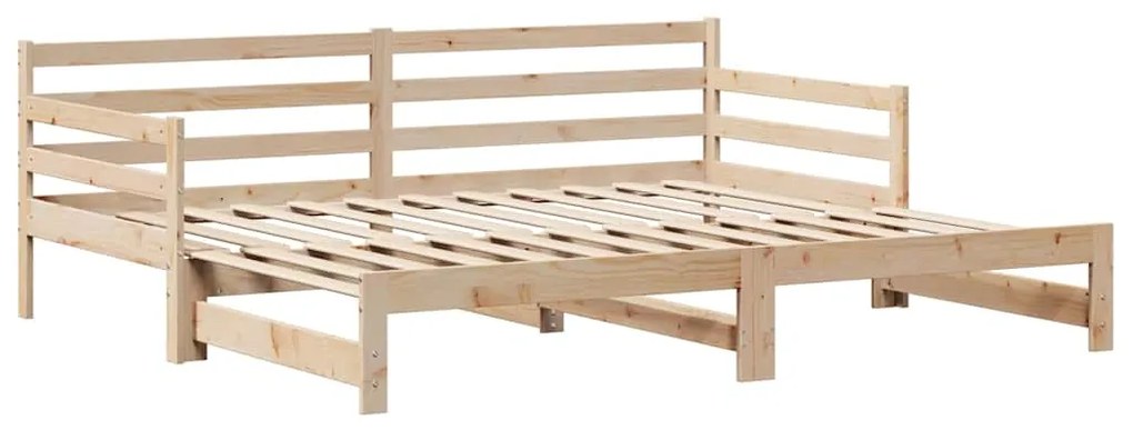 Sofá-cama com gavetão e gavetas sem colchão 80x200 cm
