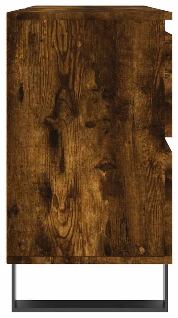 Armário casa de banho 80x33x60 cm deriv.madeira carvalho fumado