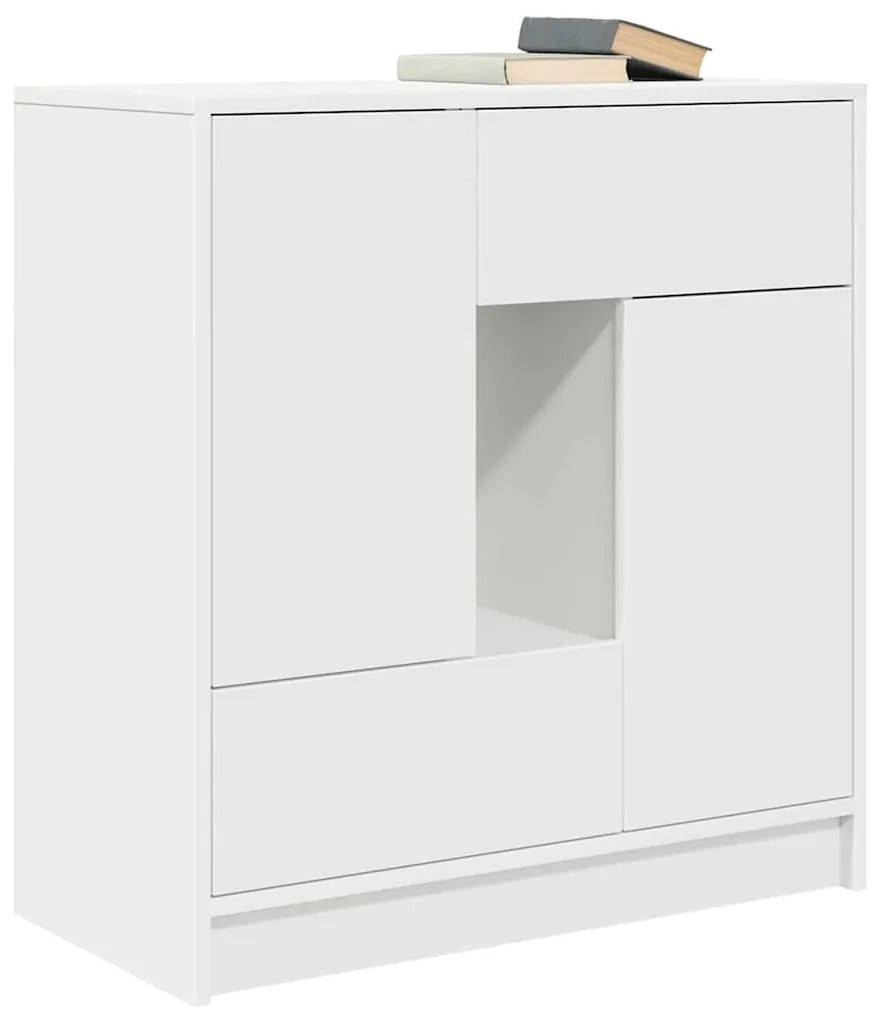 Aparador c/ gavetas e portas 70,5x34x74,5 cm branco