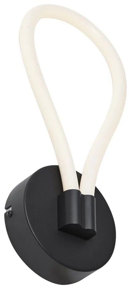 Candeeiro de Parede Moderno Preto com LED e Dimmer de 3 Níveis - Keri Moderno