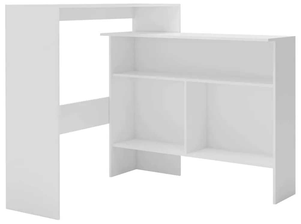 Conjunto de 2 Mesas de Bar Hanise Modulares - Branco - Design Moderno