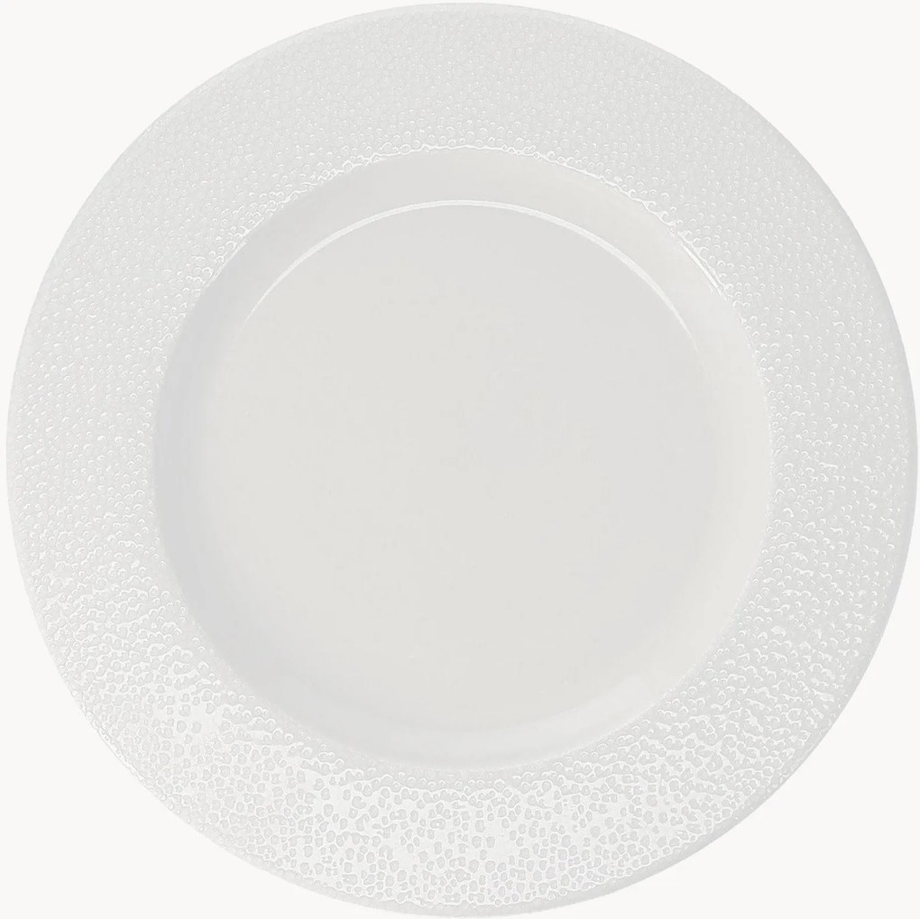 Pratos de pequeno-almoço em porcelana com rebordo Astro, conjunto de 6