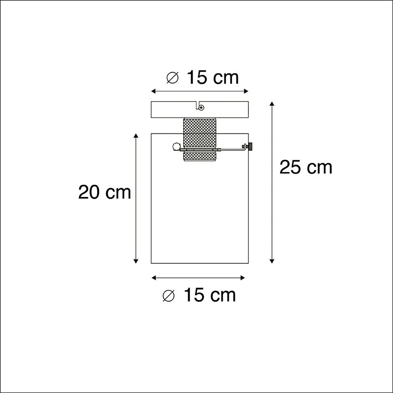 Candeeiro de teto moderno bronze com vidro - Dome Moderno