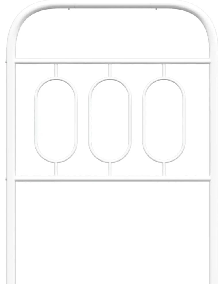 Cabeceira de cama 75 cm metal branco
