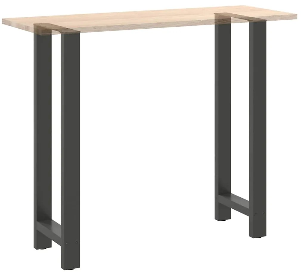 Pés para mesa de bar antracite 2 peças 40x(110-111) cm aço