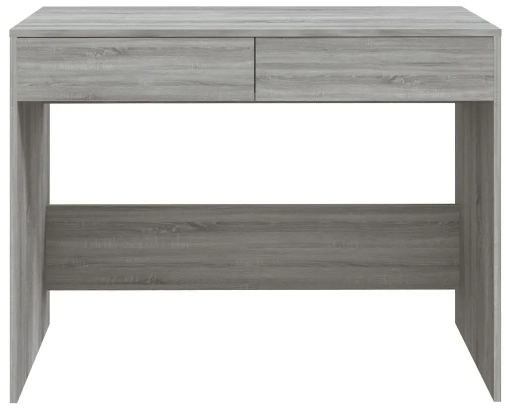 Secretária 101x50x76,5 cm derivados de madeira cinzento sonoma