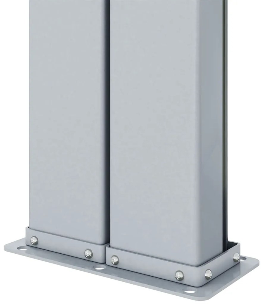 Toldo lateral retrátil 220x1000 cm castanho