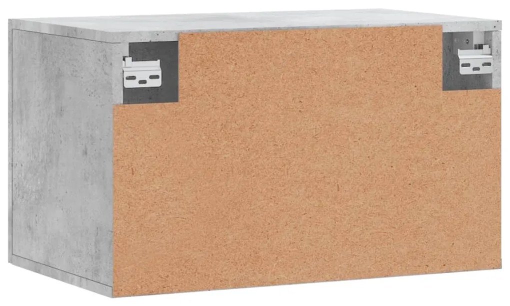 Armário parede 60x36,5x35 cm derivados madeira cinzento cimento