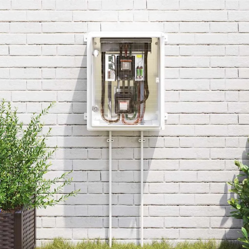 Armário de Controle IP65 À Prova d'Água Cinza 40x17,5x50 cm Plástico A