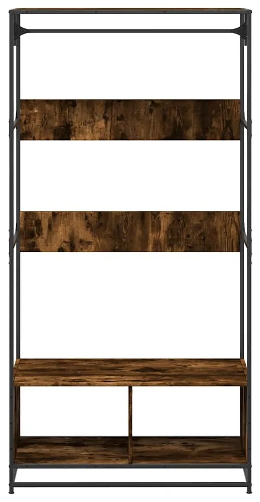 Roupeiro 90x50x180 cm derivados de madeira carvalho fumado