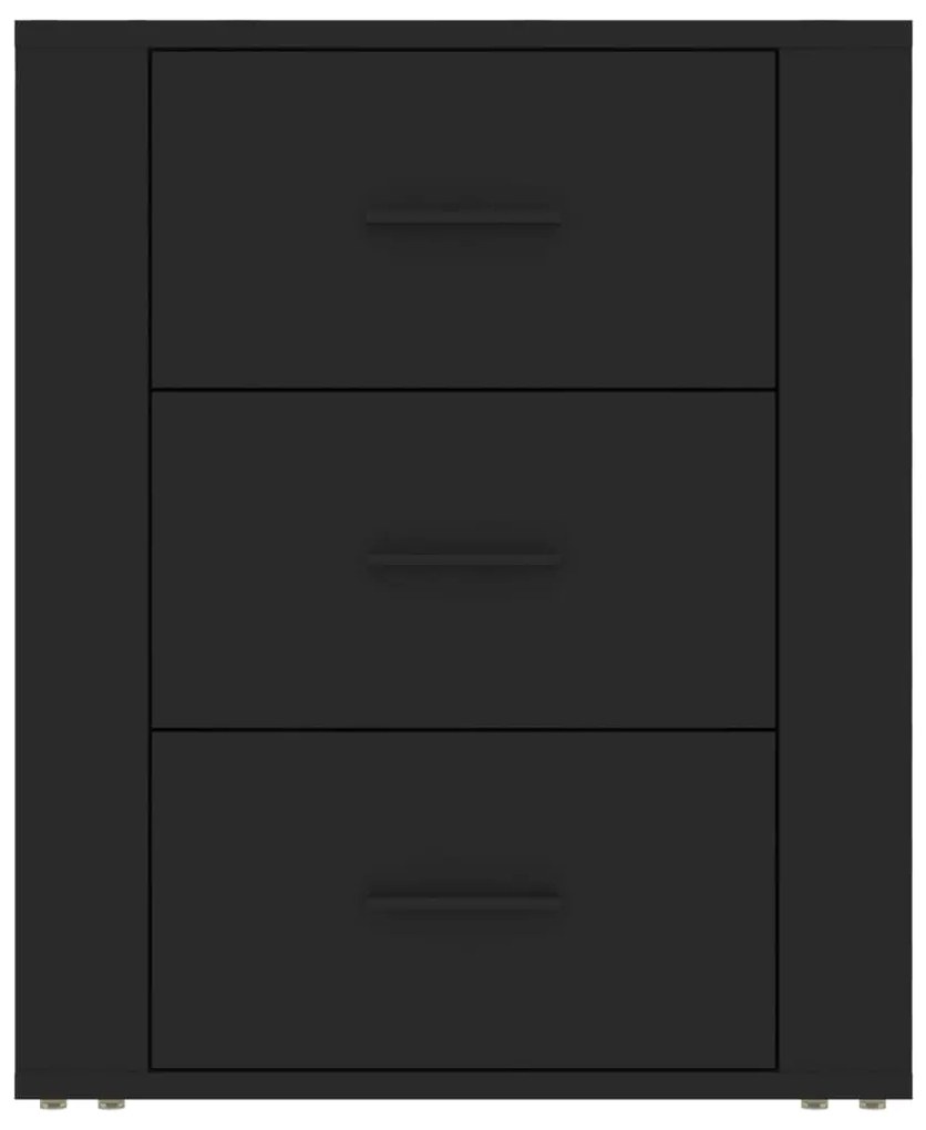 Mesa de cabeceira 50x36x60 cm derivados de madeira preto