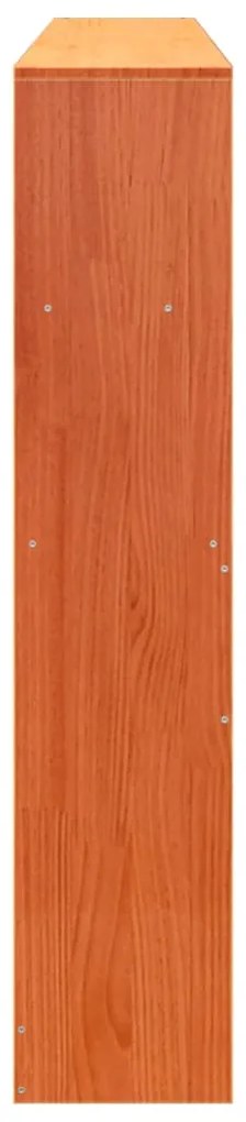Cabeceira com arrumação 180 cm pinho maciço castanho-mel