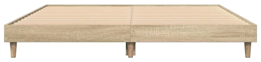 Estrutura cama s/ colchão derivados de madeira carvalho sonoma