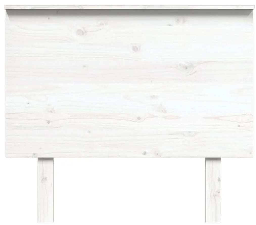 Cabeceira de cama 94x6x82,5 cm pinho maciço branco