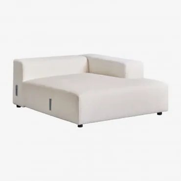Módulo Chaise Longue Direito Para Sofá Modular Bruna Caracóis Blanco - Sklum