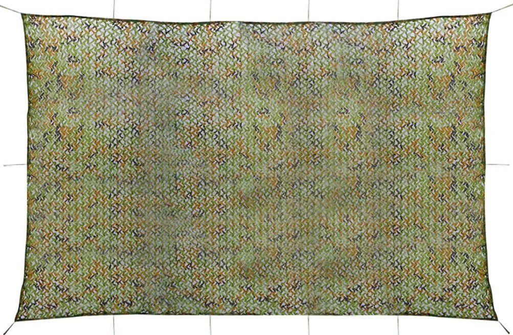 Rede de camuflagem com saco de armazenamento 6x8 m