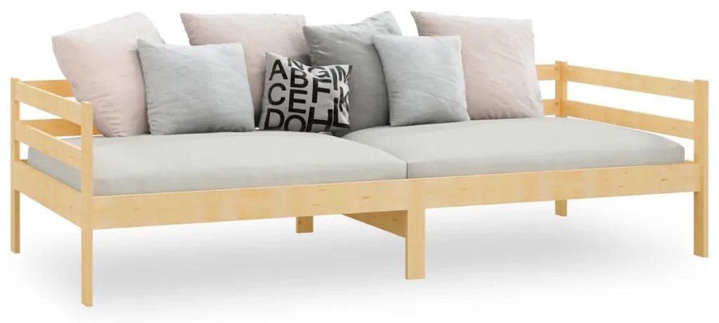 Sofá-cama pinho maciço 90x200 cm