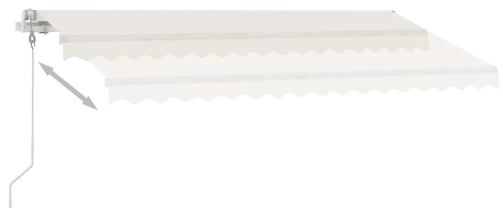 Toldo automático independente 450x350 cm cor creme