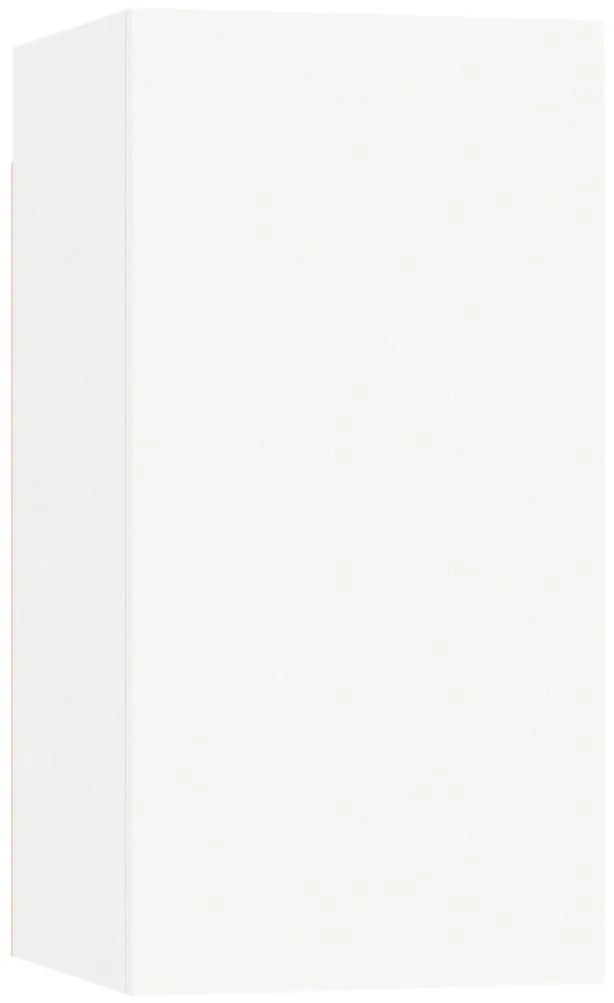 7 pcs conjunto de móveis de TV derivados de madeira branco