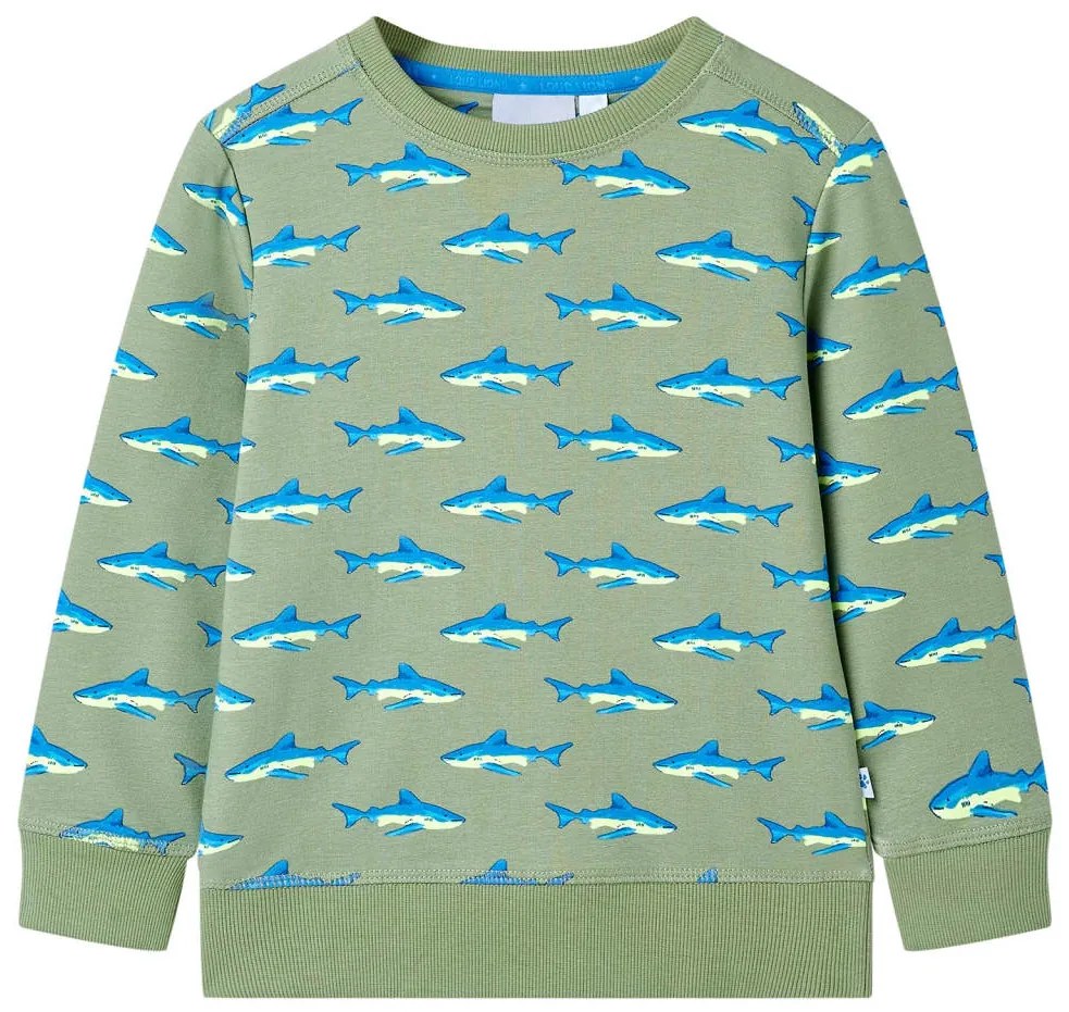 Sweatshirt para criança cor caqui-claro 116