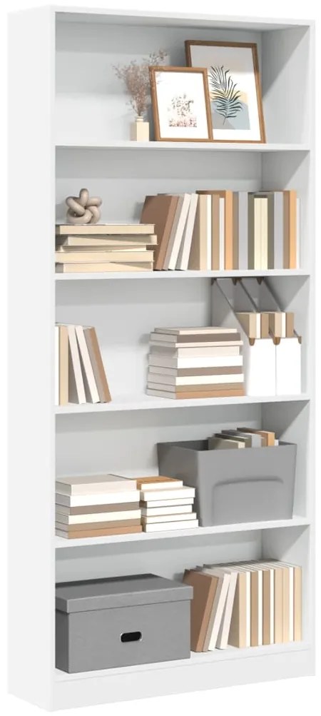 vidaXL Estante 80x24x176 cm derivados de madeira branco