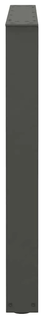 Pés para mesa de jantar em V 2 peças antracite 80x(72-73,3) cm aço