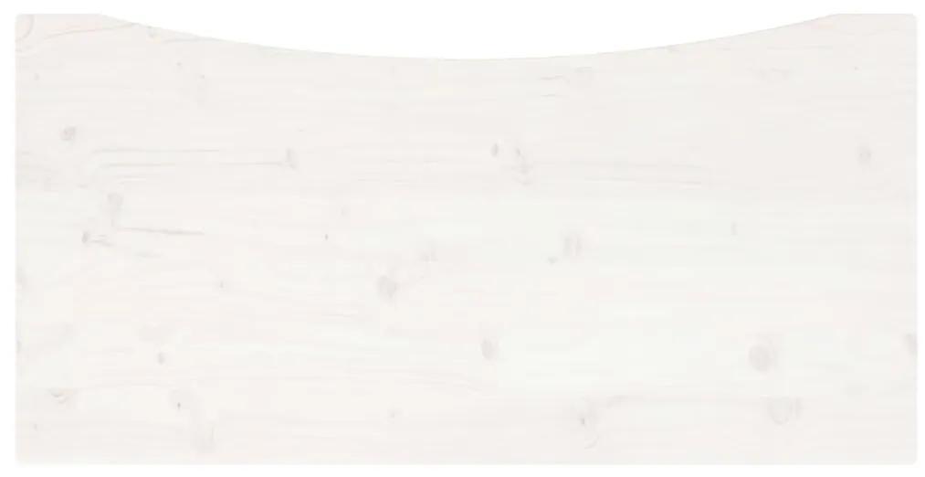 Tampo de secretária 100x50x2,5 cm pinho maciço branco