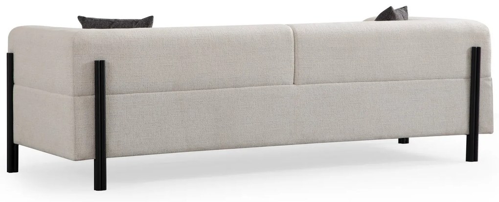 Sofá de 3 Lugares Gio – Branco – 225 cm x 93 cm x 75 cm