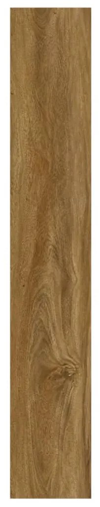 Painel de parede c/ aspeto de madeira 4,12 m² PVC castanho