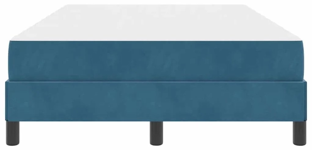 Cama box spring com colchão Azul Escuro 120 x 200 cm Veludo