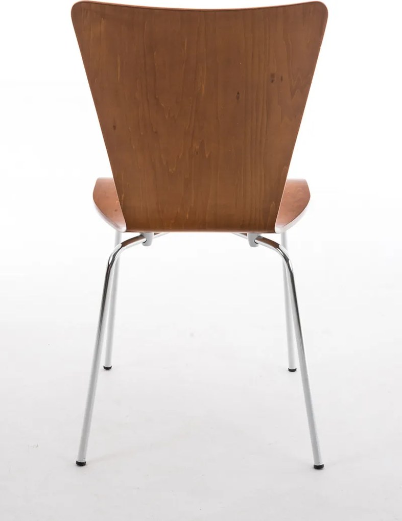 Conjunto de 4 cadeiras cozinha e jantar Aaron 43 x 84 x 50 cm Castanho