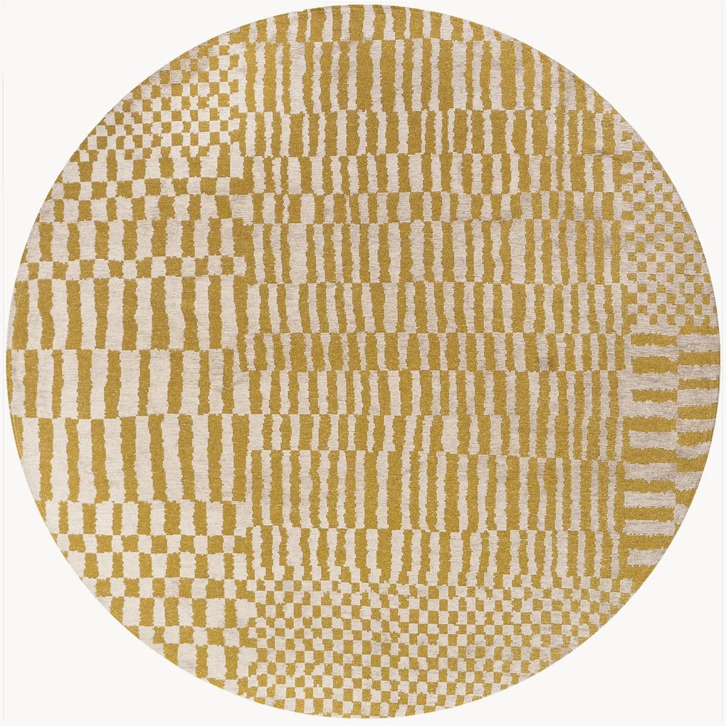 Tapete redondo para interior e exterior Berber