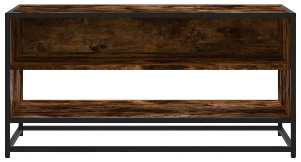 Móvel de TV 91x40x46 cm derivados madeira/metal carvalho fumado