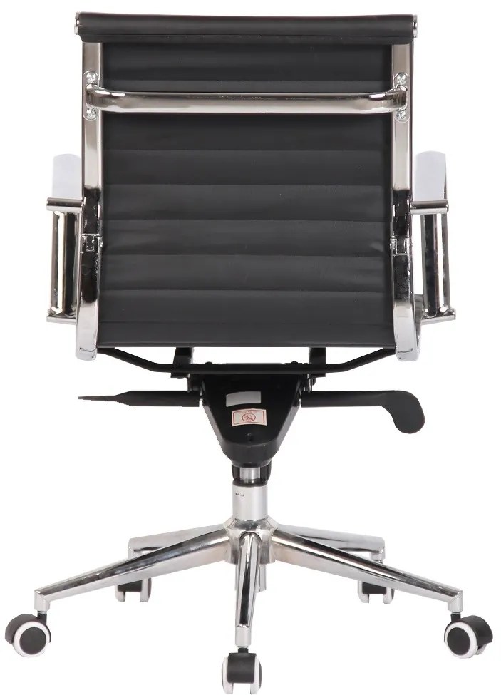 Cadeira de escritório ROTERDAM, giratório, pele sintética preta
