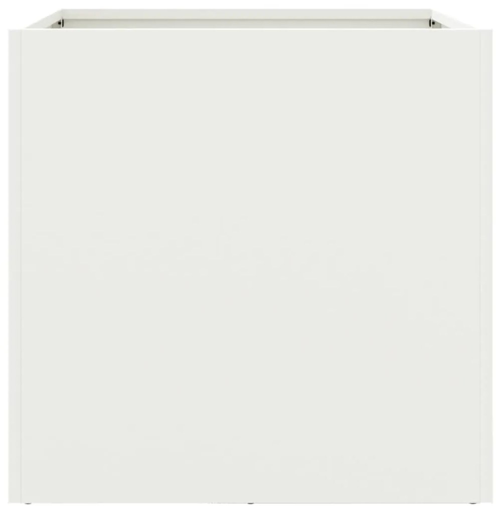 Vasos/floreiras 2 pcs 42x40x39 cm aço branco