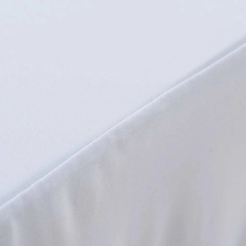 Capa extensível para mesa c/ camilha 2 pcs 183x76x74 cm branco