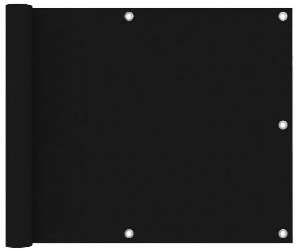 Tela de varanda 75x600 cm tecido Oxford preto