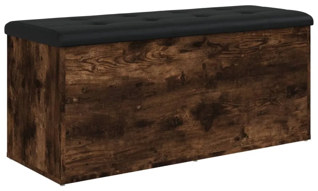 Banco arrumação 102x42x45 cm derivados madeira carvalho fumado