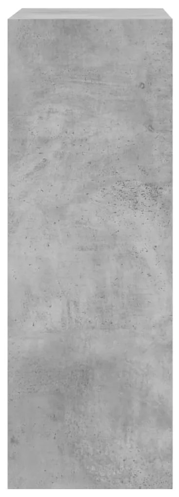 Sapateira 60x34x63,5 cm derivados de madeira cinzento cimento
