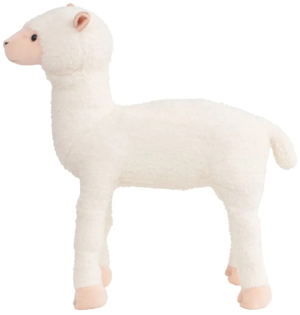 Brinquedo de montar alpaca peluche branco XXL