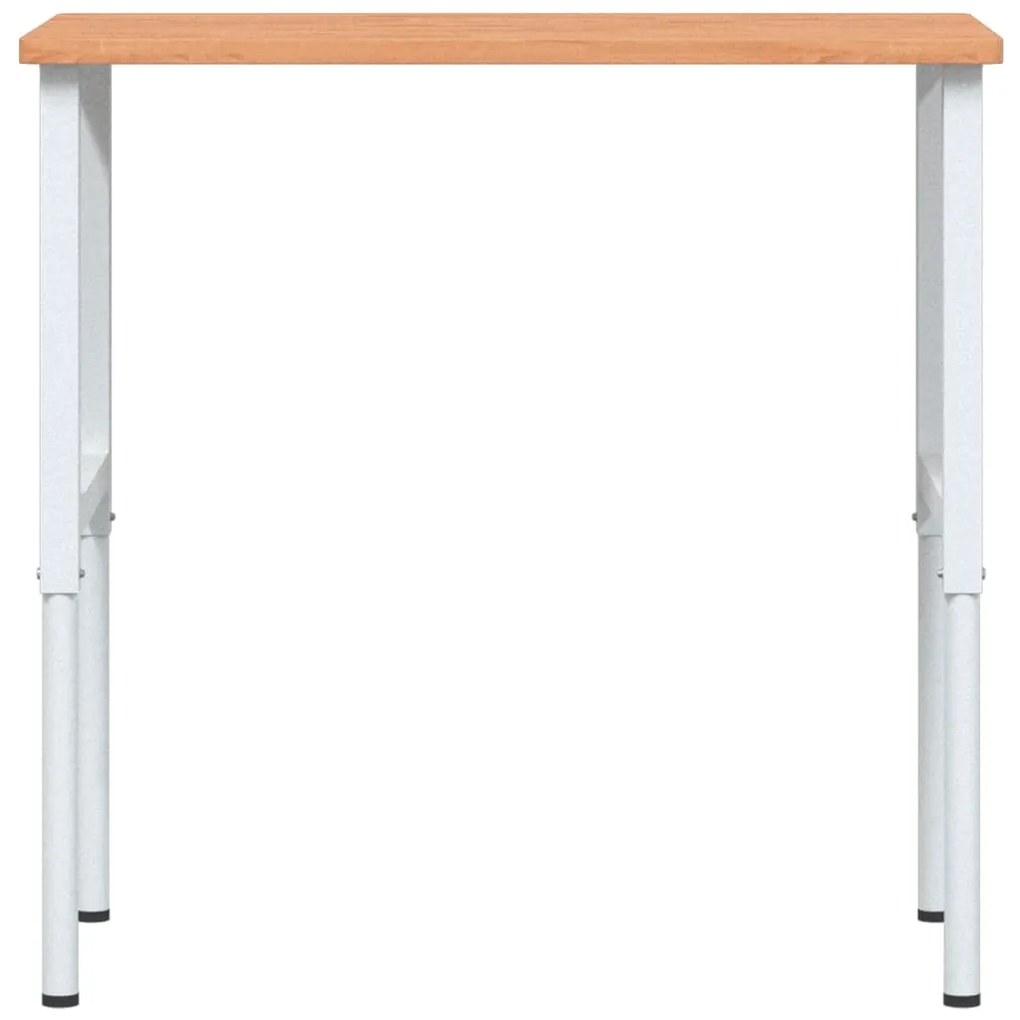 Bancada retangular 100x60x(71,5-98) cm madeira de faia maciça