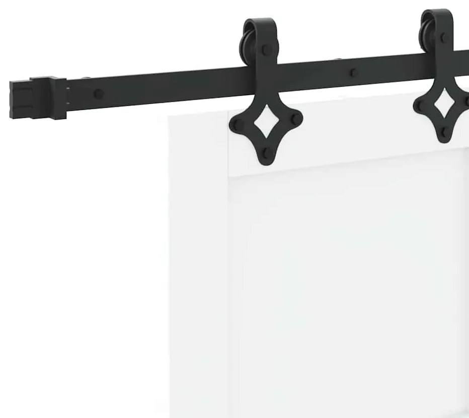 Porta Deslizante vidaXL com Conjunto de Ferragens 'ORKDAL'Branca de Ma