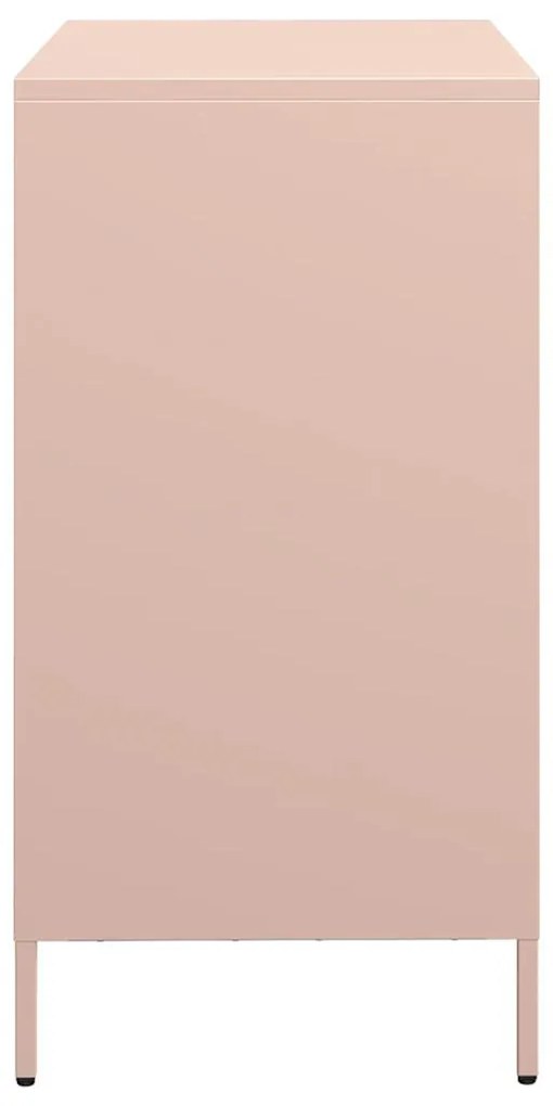 Aparador 68x39x73,5 cm aço laminado a frio rosa