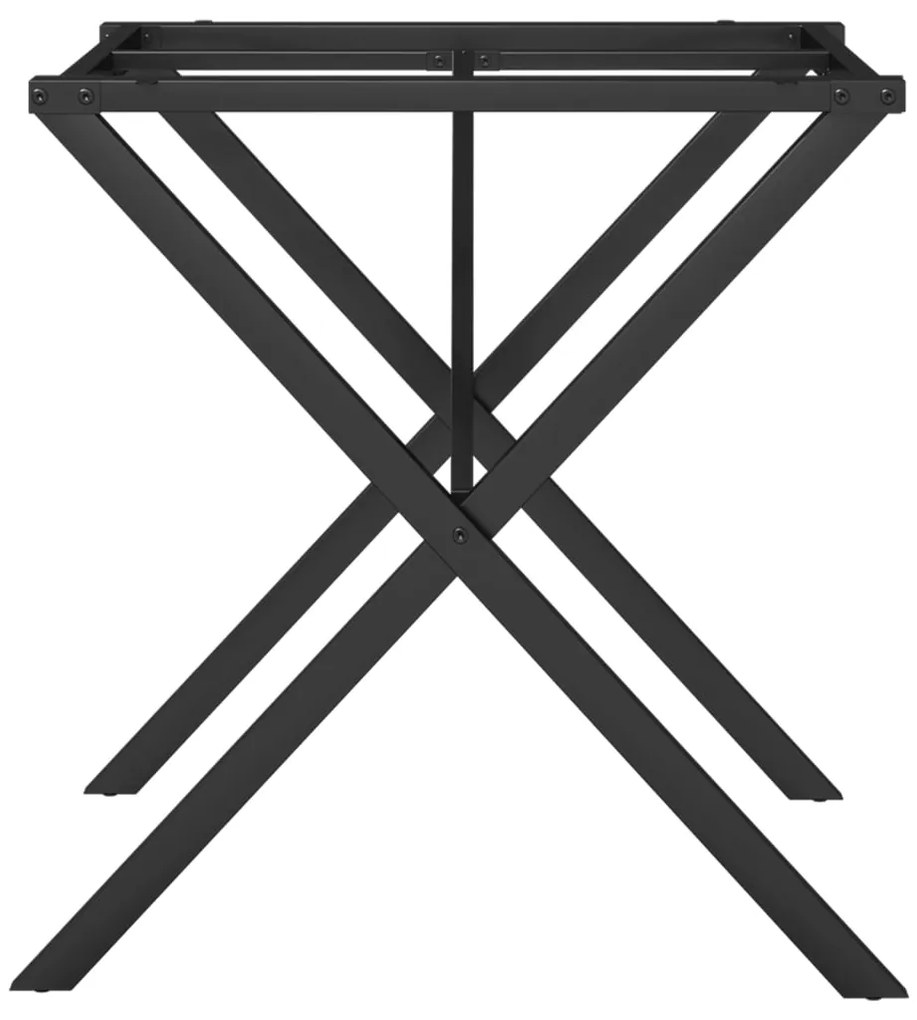 Pernas para mesa de jantar estrutura em X aço