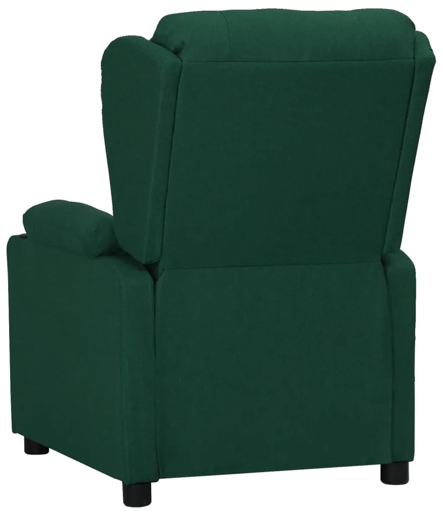 Poltrona elevatória tecido verde-escuro