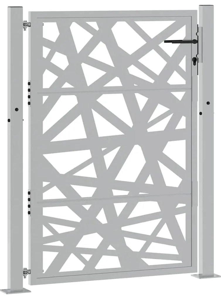 Portão de jardim 105x130 cm design de luz em aço resistente