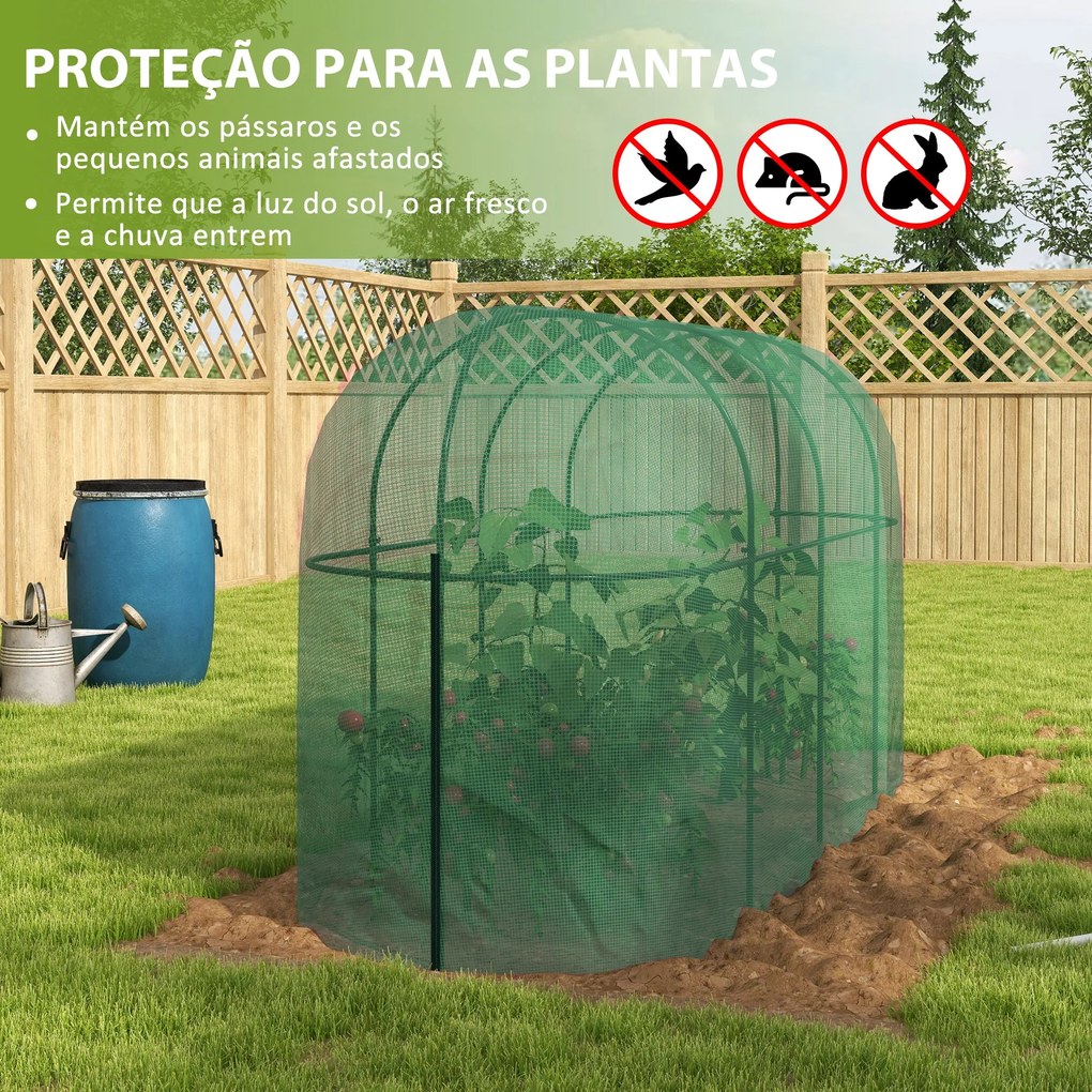 Outsunny Estufa de Jardim Estufa para Plantas Estufa de Exterior com P